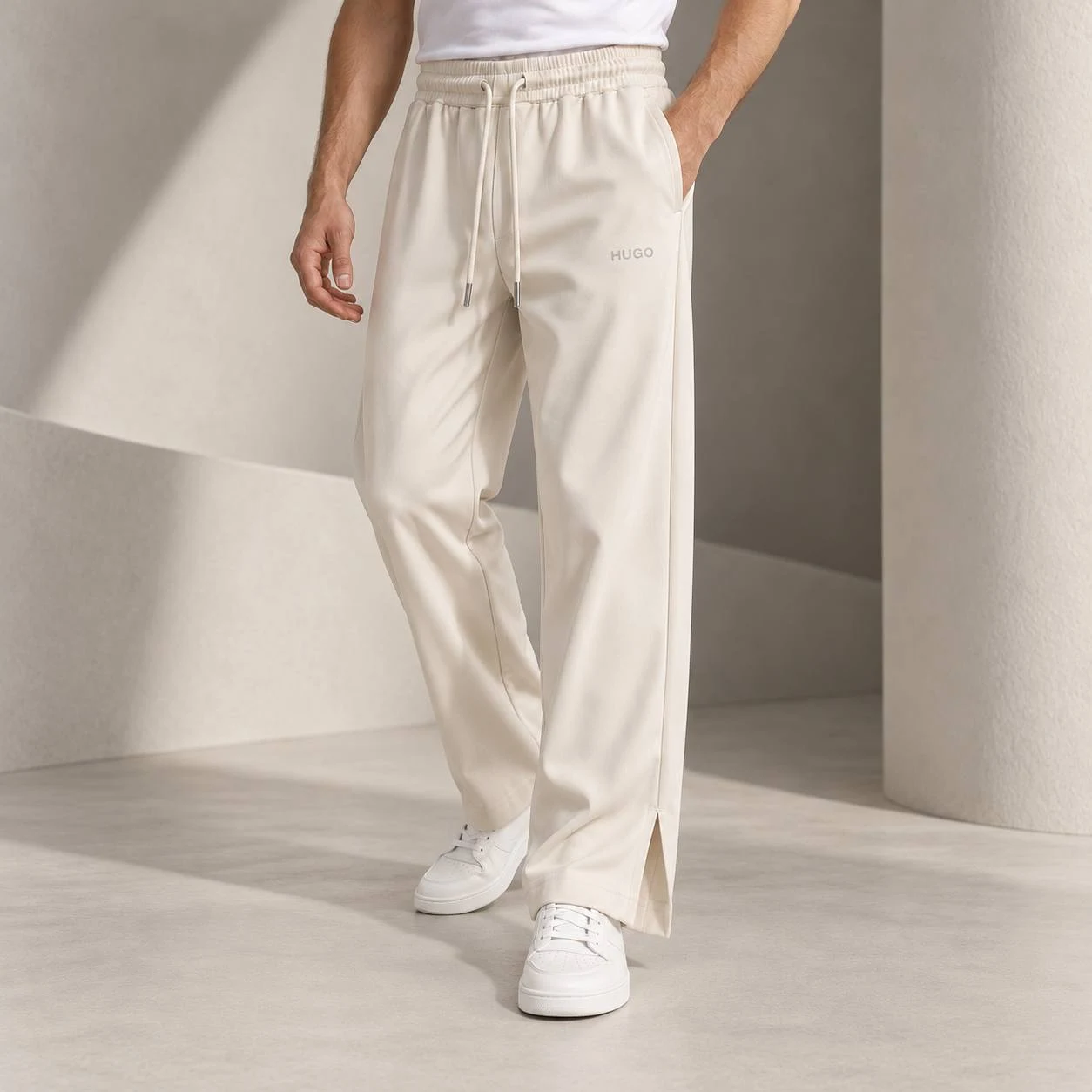 Relaxed-Fit Trousers - Off-White