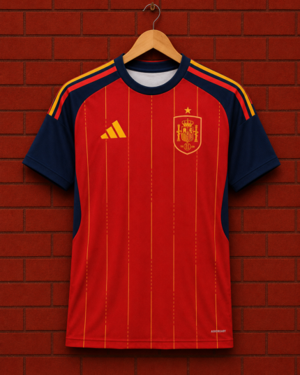 Spain World Cup 2026 Home Jersey - Player Edition - Half Sleeve